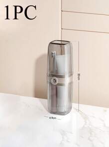 Doppelschicht-Design Reise-Seifenbox mit Deckel und 3-in-1 Mundspülbecher, wasserdichte Seifenbox, tragbarer 3-in-1 Mundspülbecher zum Zähneputzen, multifunktionaler Reise-Organizer, Mini-Luxus-Reise-Seifenbox für Zuhause, doppelschichtig versiegelt mit ablaufbarer Seifenbox, Rückkehr zur Schule