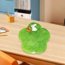 Canasta de Pascua para recuerdos de fiesta, canastas de huevos de Pascua hechas a mano para niños, linda canasta de picnic con forma de pollito de conejo - Verde - Ver 5