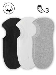 1/3/6/9 đôi tất cotton nữ, tất tàng hình, tất cổ ngắn, tất màu xám/đen/trắng, tất dễ thương, tất cho bé gái, phù hợp cho mọi mùa, thiết kế lưới thoáng khí, thấm hút mồ hôi, mềm mại và mịn màng, phù hợp cho kỳ nghỉ, thể thao, thường ngày, công sở và sinh hoạt hàng ngày, phối màu ngẫu nhiên. - Nhiều màu - Xem 12