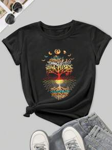 3er Pack Damen Lässig Shirts im Vintage Stil mit Herz- und Blumendrucken - bequeme Crew Neck, Kurzarm, Sportshirts, rosa, grau und teal, Polyester, maschinenwaschbar, Frühlings- und Sommerbluse | Vintage Style Shirts | maschinenwaschbare Blusen