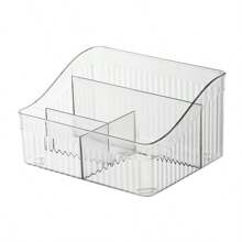 1 buc. Cutie de depozitare pentru articole de papetărie de birou, acrilic, de lux, ușoară, cutie de depozitare pentru produse cosmetice, masă de toaletă, baie, ruj, suport pentru îngrijirea pielii, cutie de machiaj