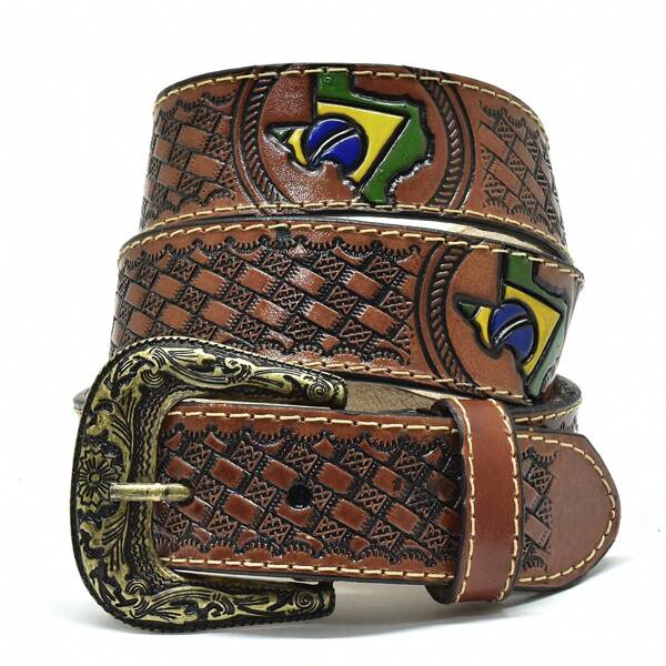 Cinto Country Em Couro Brasil Atrevidu's