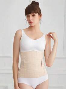 4pcs Women's Breathable Waist Trimmer Belt Slimming Waist Shaper - Apricot - View 3