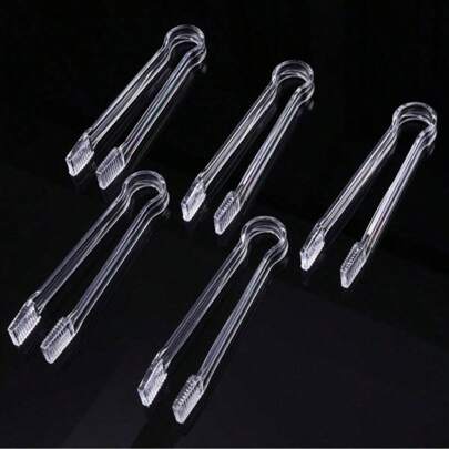 1/2/3/4/5 Pcs Reusable Mini Appetizer Tongs - 6.3 Inch Small Tongs For Serving Food, Ice, Salads, Buffets, Weddings, Barbecues - Versatile And Easy To Grip Kitchen Accessory, Kitchen Gadgets, Gift For Father