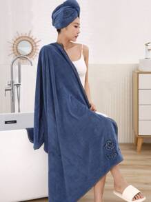 Dark Blue Embroidery 2-piece Set