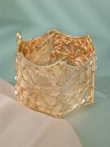 سوار نسائي موضة قابل للفتح، بطراز قصر فرنسي رجعي، مجوهرات هدية للعروس وحفلات الأعياد وعيد الحب - أساور نسائية - مشاهدة 7