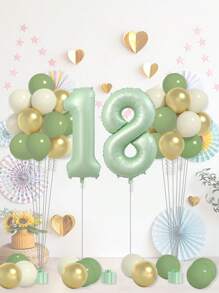 Bộ bóng bay sinh nhật 37 chiếc cho ngày 18, 21, 30, 40, 50, 60, thích hợp để trang trí tiệc sinh nhật - Nhiều màu - Xem 3