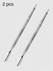 1pc/2pcs/4pcs/6pcs/10pcs Silvery Nail Dead Skin Fork, Double Head Stainless Steel Nail Cuticle Trimmer Remover, Nail Cleaner Dead Skin Cuticle Fork Removal Nail Art Tools, For Nail Trimming Dead Skin, Nail Salon, Nail Dead Skin Removal - Silver - View 15