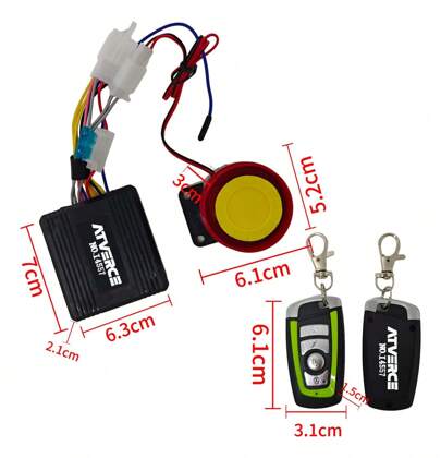 Alarma Control Remoto Moto Antirrobo Se guridad Arranque, Inmovilizador de coche, Inmovilizador universal de motocicleta Arranque remoto 125db, Inmovilizador de motocicleta, Kit de control remoto de inmovilizador de se guridad, Accesorios para scooter