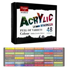 1pc Acrylic Marker Pen For Body Painting, Ceramic Decoration, DIY Photo Album, Graffiti, Art Supplies, Multiple Colors And Styles Available