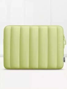 Puffy Laptop Sleeve Bag Compatible With MacBook Air Pro 13 14 Inch M1 M2 M3, Air 15 Inch M2 M3 2023, 13.5 14 15.6 IdeaPad ASUS Notebook, Lightweight And Waterproof Computer Bag,Green