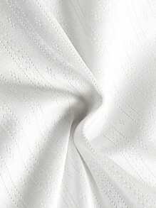 2 件套女婴套装：樱桃刺绣短袖上衣和格子长裤 - 藍色 - 查看 7