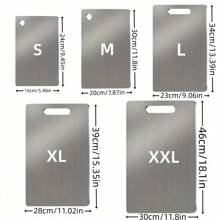 1 件优质不锈钢切菜板套装 - 耐用、易于清洁、适合厨房、节省空间、防锈、适用于食物