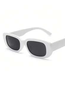 1 PC Small Rectangle Sunglasses Women Oval Vintage Brand Designer Square Sun Glasses For Women Shades Female Eyewear Anti-Glare UV400 For Women And Men, Suitable For Beach, Holiday And Casual Wear Fashion Glasses For Women Shades For Ladies Eyeglasses Fall Winter Outfits Beach Accessories Vintage Y2k Basics Business Casual Gifts