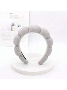 1 pieza Diadema con forma de nube simple de esponja para mujeres, diadema de verano para lavado de cabello y peinado, accesorios rosas, diadema, diadema para el cabello, diadema para el cuidado de la piel