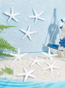 10个装多功能树脂海星装饰品，完美适用于婚礼、节日、家居工艺品、家居装饰摆件及配件，是生日、夏威夷派对、海滩派对、泳池装饰、水族箱装饰、婚礼装饰、家居装饰和手工艺项目、情人节手工艺品的理想之选。