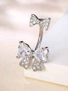 Leocuci Cute Belly Buton Rings Butterfly Bow 14G Stainless Steel Belly Button Ring For Women Body Piercing Jewelry Navel Rings - 2pcs Per Set - View 6