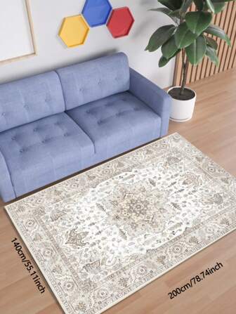 奢华水晶天鹅绒波西米亚白色地毯适用于儿童房、走廊、浴室