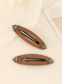 2 Stücke Samt Bienen Haarspangen Für Pony Und Seitenringe, Elegantes Und Süßes Accessoire, Passend Für Tägliches Tragen, Festivals, Partys Und Tanzveranstaltungen, Kann Ein Geschenk Sein