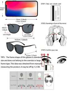 复古现代简约风格辣妹风格活泼 1/3 豹纹多色塑料圆形全画幅，适合女性 - 热带海滩度假、驾驶、家庭出游、骑行时尚配饰