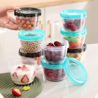 4pcs PP Material Food Storage Containers, Airtight Refrigerator Multifunctional Freshness Boxes - Fruit, Vegetable, Dry Food And Snack Organizers