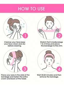 شريط قابل للتنفس للوجه مقنع بتشكيل خط الفك والخدين، معالجة طيات الوجه
