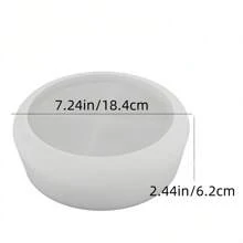 1pc Multifunctional Round Silicone Storage Bowl Mold For DIY