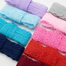 1 Pair White Lace Ribbon Elegant Shoelaces, Delicate Ballet Style Accessory - Cz-lace Lace-light Pink - View 6