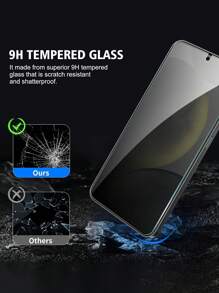 2+2 Packungen kompatibel mit Samsung Galaxy Datenschutz Bildschirmschutz mit Kamera Linsenschutz, Anti-Spion gehärtetes Glas Schutzfolie 9H Härte, kratzfest, Case-freundlich, Geschenk zum Geburtstag, Familie, Freunde Anti-Spion, Handybildschirmschutz, Handyzubehör