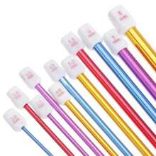 27 厘米彩色铝制钩针 11 件/套，手工编织工具，多种颜色 - 彩色 - 查看 5
