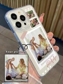 1pc Customizable 3-In-1 DIY TPU Transparent Protective Case, With Lens Protection, Compatible With IPhone 16 ProMax/16 Pro/15 ProMax/14 ProMax/13 ProMax, A12-A15, A52-A55, 13C, OPPO A15/A17, Honor X6A/X7B/X8B/X6, S23 Ultra/S24 Ultra, A52S, VIVO, OPPO, Redmi