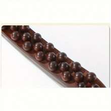 High-Quality 35-Bead Triple Row Massage Stick - Dual-Row Full Body Meridian Roller, Wooden Gua Tool For Deep Tissue, Muscle Tool | Sleek Massage Stick | Smooth Wooden Texture, Massage Tools