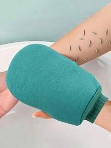 3 Stücke Peeling Körper Bade Bürsten Handschuhe, Abschuppen Handschuhe zum Entfernen von Abgestorbener Haut, doppelseitige Körper Reinigungstools für SPA Schaummassage, Peeling Handtücher, umkehrbare Badehandschuhe zum Peelen, geeignet für Spa, Massage und Körperpeeling, Körperpeeling Bad Accessoires, Abgestorbene Haut Entferner und Gesichtsmassage, grün, rosa und blau, Tasche, Organizer, Aufbewahrung, Haarclips