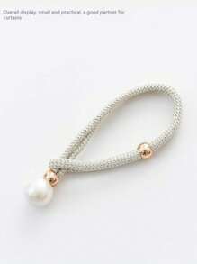 窗帘扣珍珠扣，粗绳窗帘绑带，免安装窗帘绑带，窗帘夹窗帘绑带，防滑，简约实用的设计 - 极简时尚