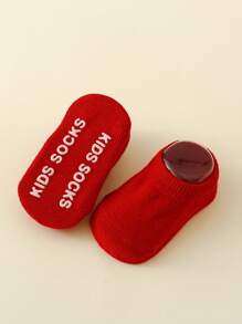 3 双婴儿防滑地板袜，圆点抓地短踝袜，纯色，可爱幼儿袜，适合新年和圣诞节 - 彩色 - 查看 9