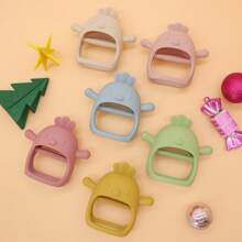 1pc Baby Silicone Teether, Silicone Teething Stick - Easter, Halloween, Christmas Gift