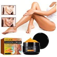 Crema bronceadora de alta calidad, ayuda para broncearse en la playa al aire libre, color trigo, color bronce, hidratante para la piel, ayuda para broncearse - 1 - Ver 2