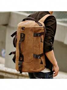 Large Capacity Backpack, Suitable For Business, Travel, Sports, Commute, College, Minimalist, Vintage, Casual, Streetwear, Fashion, 2 Colors, Suitable For Male Students, University, Men Gift Big Bag Camping