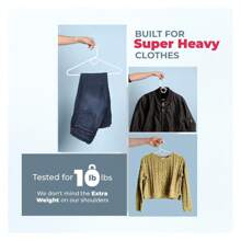 Made In USA Super Heavy Duty Plastic Clothes Hangers - Bulk Packs Available, Strong Hangers For Closet And Clothing 18pk Peach