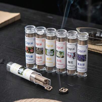 40pcs Incense Sticks Variety Pack, Including Sandalwood, Carnation, White Sage And More, Scented Home Fragrance & Incense For Indoor, Yoga & Meditation