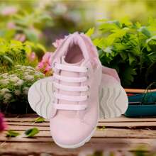 Bota Infantil Menina Pelinho Estilosa Confortável Bloguerinha - Rosa Bebê - Visão 2