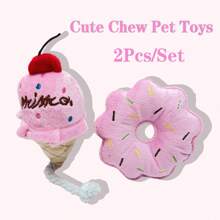 4 件/套小狗吱吱叫的狗爱好者和狗妈妈爱玩具套装毛绒小狗，可爱咀嚼猫/狗爱好者礼物和狗/猫妈妈爱宠物狗爱好者和狗妈妈爱玩具，带吱吱叫的玩具，适合小型犬爱好者和狗妈妈喜欢玩耍，小型到中型犬爱好者和狗妈妈喜欢毛绒玩具，互动游戏玩具 - 彩色 - 查看 6