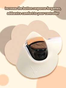 GeekShare 3-Flower Cat Silicone Grip Skins, 1 Pair Joystick Caps + 2 Stickers + 4 Shoulder Button Stickers - Multicolor - View 3