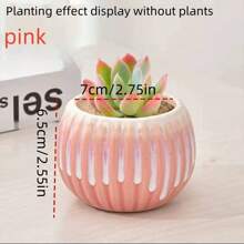 Succulent Plant Pots Ceramic Gardening Miniature Creative Retro Rough Ceramic New Home Decor Vase