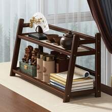 Mini Compact Bookcase, Kitchen Tea & Coffee Cup Pot Storage Display Rack