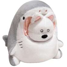 1pc Cute Creative Swamp Crocodile Nest Capybara Plush Doll, Animal In Shark House, Birthday Party Surprise Gift