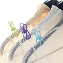 Multi-Functional Color Clip, Suitable For Clothing-Peg, Clothes Fixing, Sealing Clip, Snack Sealing, File Long Tail Clip, Fixed Windproof, Household Debris Storage Clip, Random Color