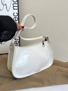 Bolso de hombro elegante y versión coreana, bolso informal y de moda para debajo del brazo para mujeres, bolso femenino popular