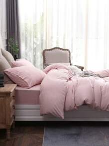 2/3 Pieces Woven Duvet Cover Set | Duvet Cover And Pillow Case, Modern Bedding For Bedroom