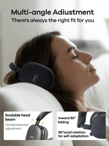 REMAX Remax Bluetooth Headphones Over Ear With Built-In Microphone, Multi-Angle Adjustment, 70 Hours Super Long Playtime Wireless Headphones, Foldable Lightweight Headset, With AI Assistant, Premium Gift For Friend, Classic Best Seller Of Store(Black/Blue)